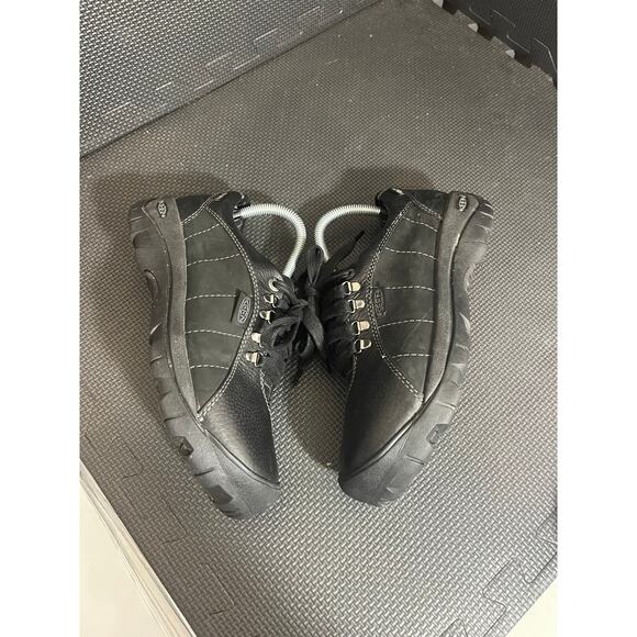 Keen Women's Presidio Waterproof Leather Black Hiking Shoes Sneakers Size 8 - Picture 4 of 8